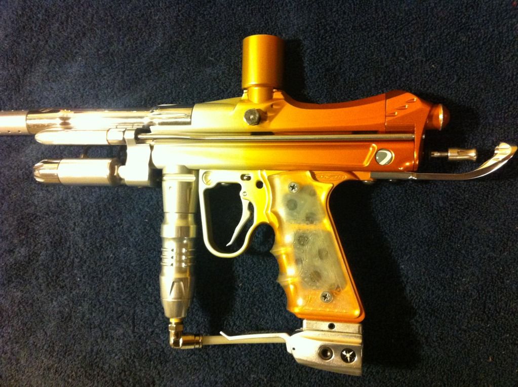 DYE Reflex autococker Dreamsicle!