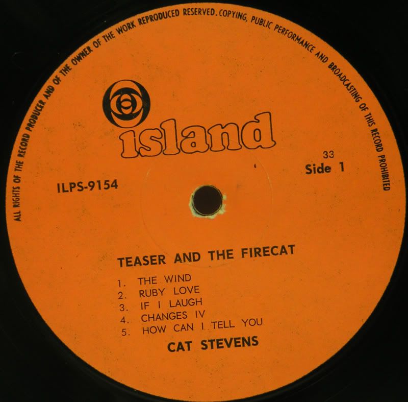 Cat Stevens - Teaser And The Firecat LP ISRAELI PRESS | eBay