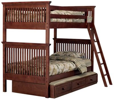 Mission Bunk Bed in Cocoa
