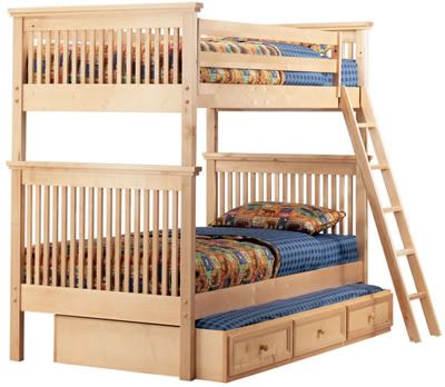 Mission Bunk Bed in Natural