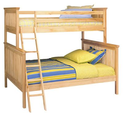 Twin Over Full Bunk Bed in Natural
