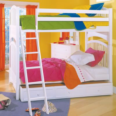 Windsor Bunk Bed in White