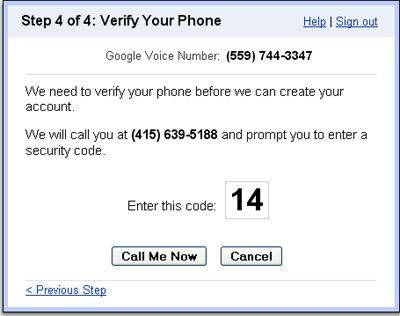 Verify Google Voice 