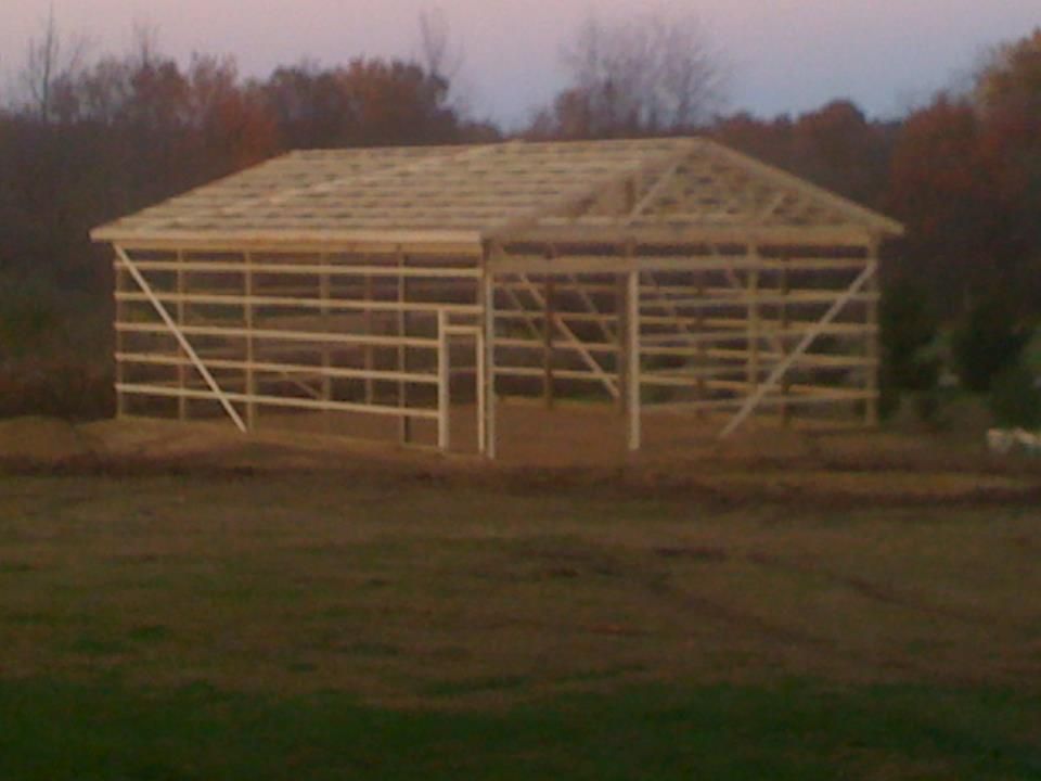 Pole Barn Garage Door Framing